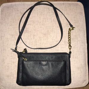 Black crossbody purse